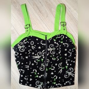 Beetlejuice Zip Up Tank Top